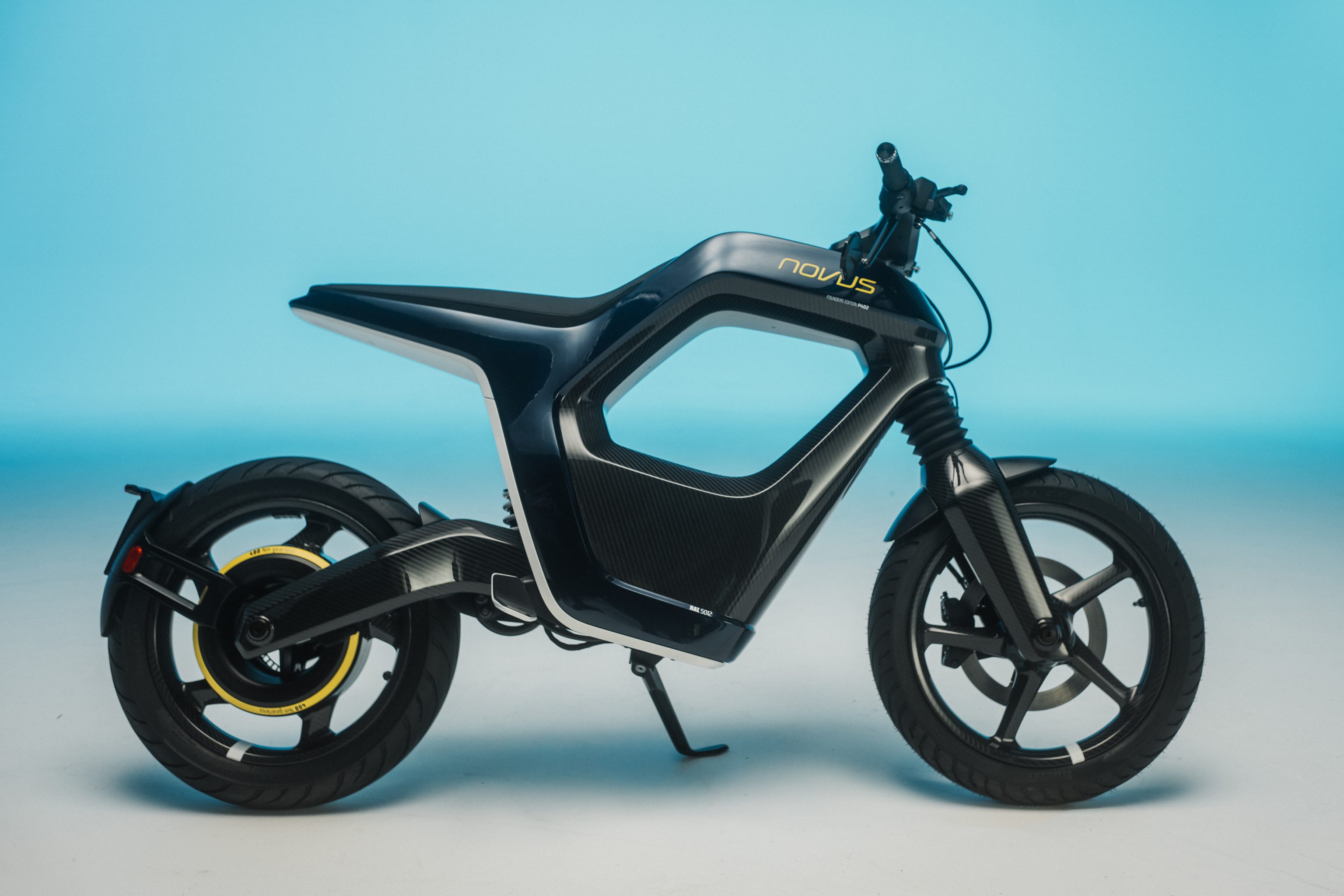NOVUS is presenting the NOVUS One Lightbike at Pistons & Pretzels Munich, a car event hosted by Konzepthaus to bring together the automotive design industry.